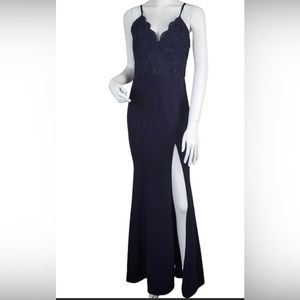 NWT Gorgeous Navy Mermaid Gown from 1861